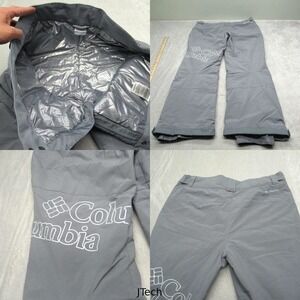 Columbia Pants Women XL Regular Gray Kick Turner Omni Heat Tech Insulated 38x31‎